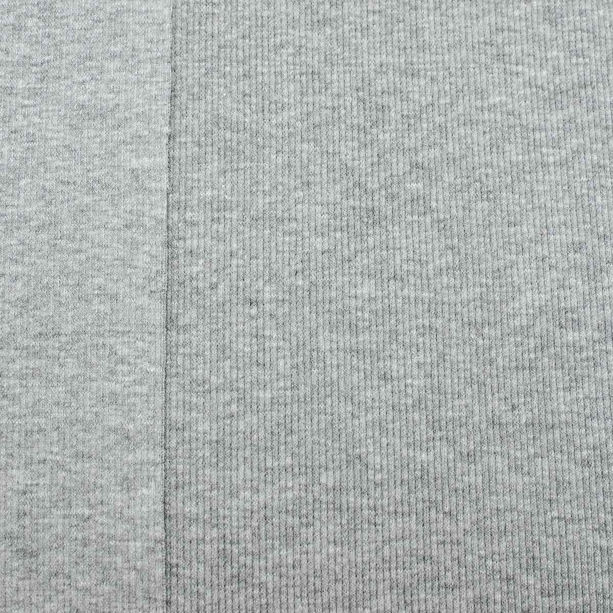 Ткань Айрис трикотаж кашкорсе с лайкрой для творчества 25х59 см серый меланж - фото 3