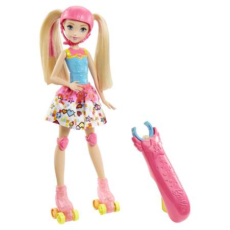 Кукла Barbie на роликах