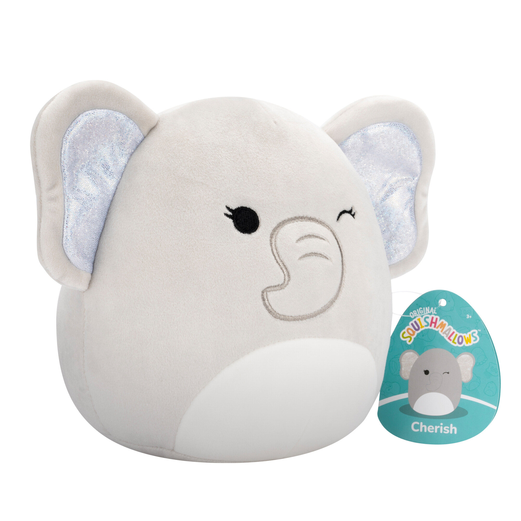 Игрушка мягкая Squishmallows Серый слон - фото 2