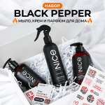 Новогодний подарочный набор NICE by Septivit мыло крем парфюм Black pepper 900мл