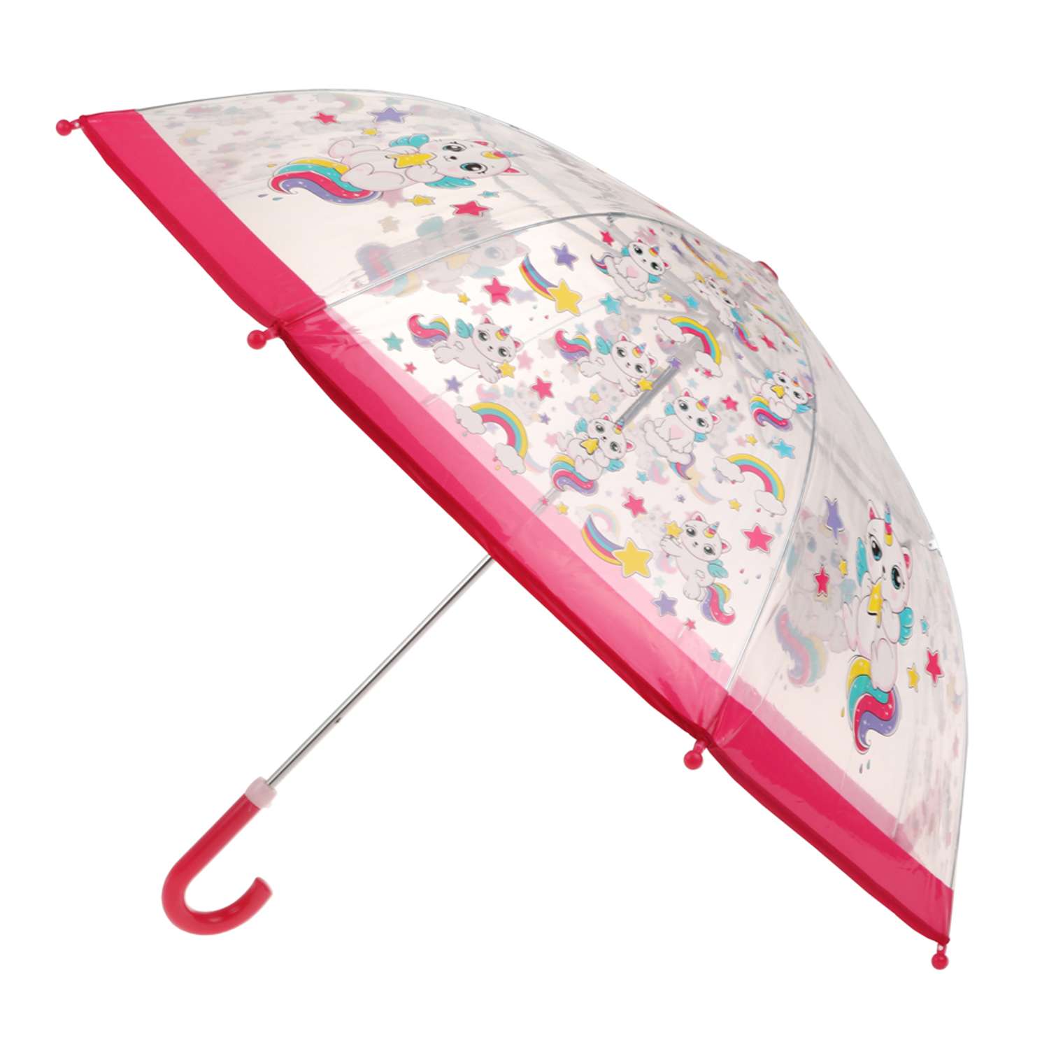 Зонт детский Mary Poppins Кэттикорн прозрачный 53755 53755 - фото 2