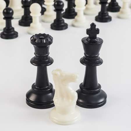 Шахматные фигуры Sima-Land пластик король h 7.5 см пешка h 3.5 см