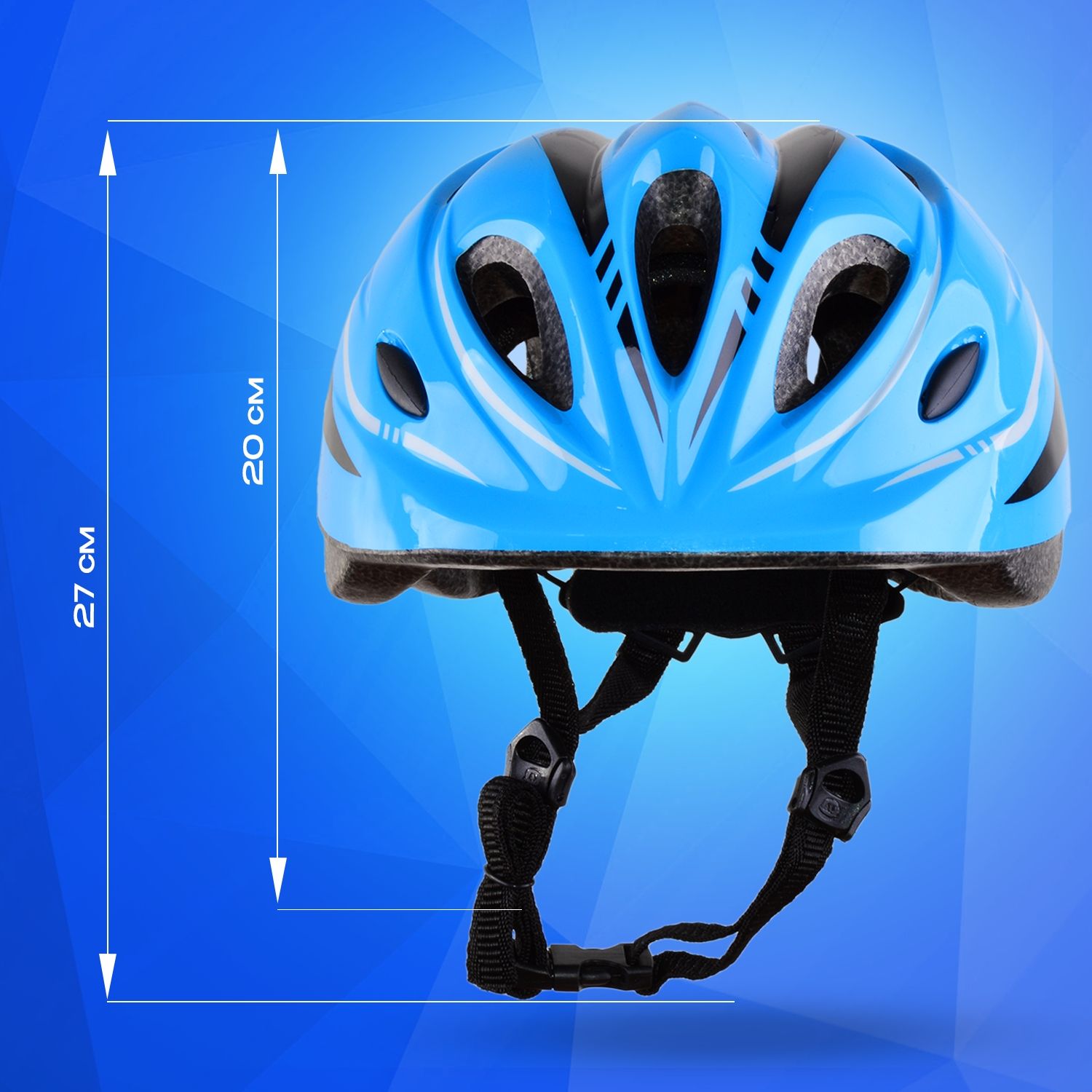 Шлем детский RGX AC-WX-A13 Blue с руглировкой размера 50 - 57 см - фото 4