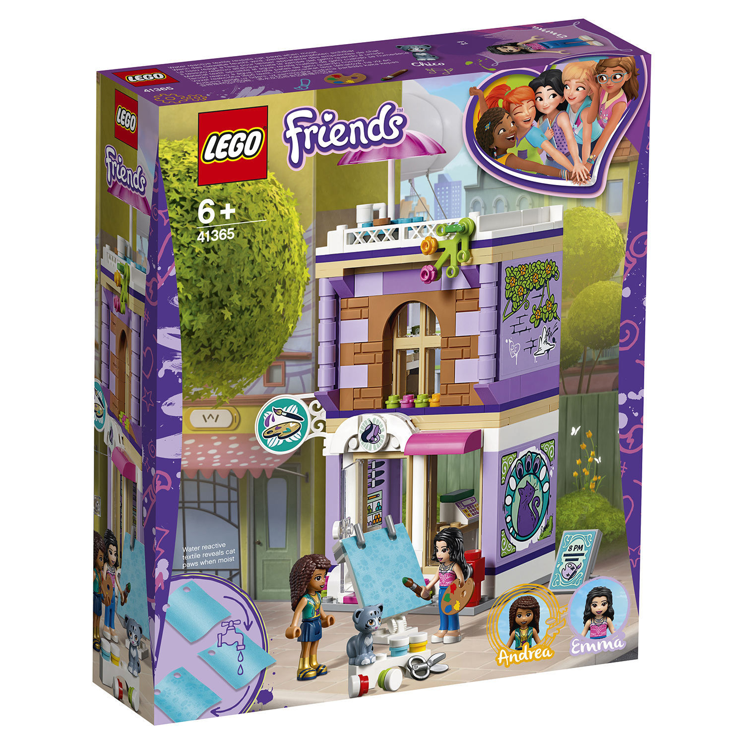 Конструктор LEGO Friends Художественная студия Эммы 41365 купить по цене  999 ₽ в интернет-магазине Детский мир