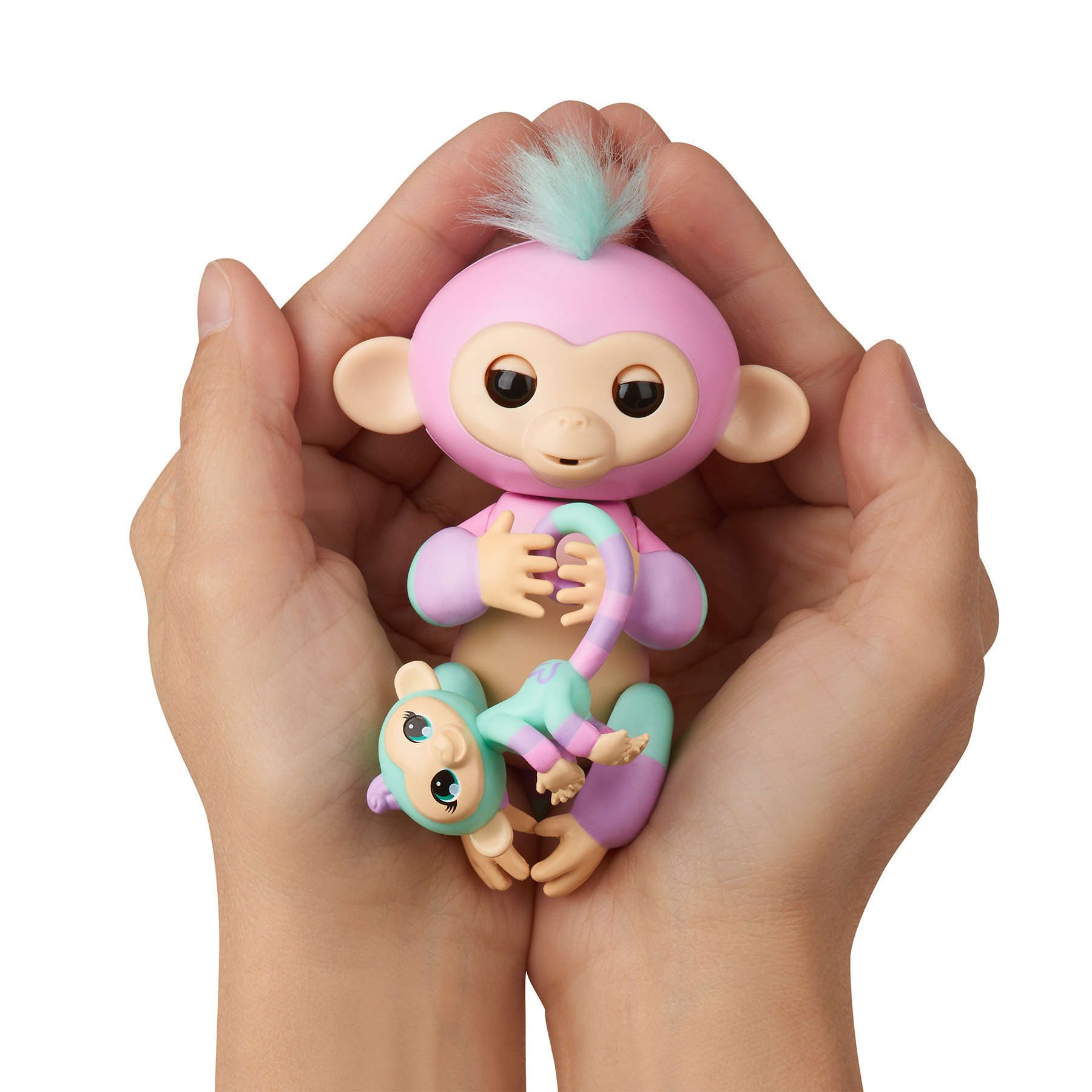 Игрушка Fingerlings Обезьянка Эшли с малышом интерактивная 3542 - фото 4