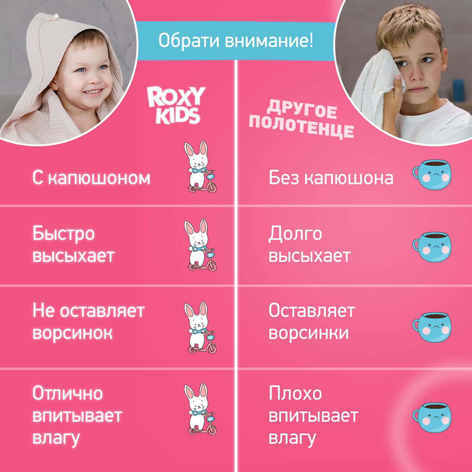 Детское полотенце вафельное ROXY-KIDS для новорожденных с уголком капюшоном цвет бежевый - фото 7