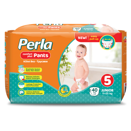 Подгузники-трусики Perla CP PANTS Junior 40 шт 11-25 кг