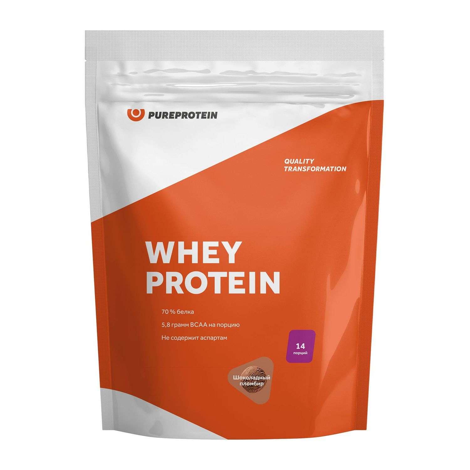 Специализированный пищевой продукт PUREPROTEIN Протеин сывороточный шоколадный пломбир 420г - фото 1