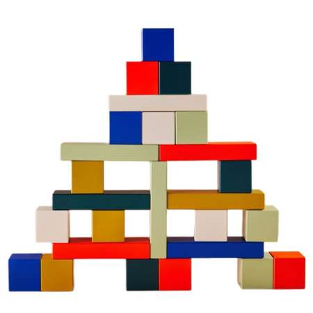 Конструктор kibooq кубики-брусочки Лисица в столице