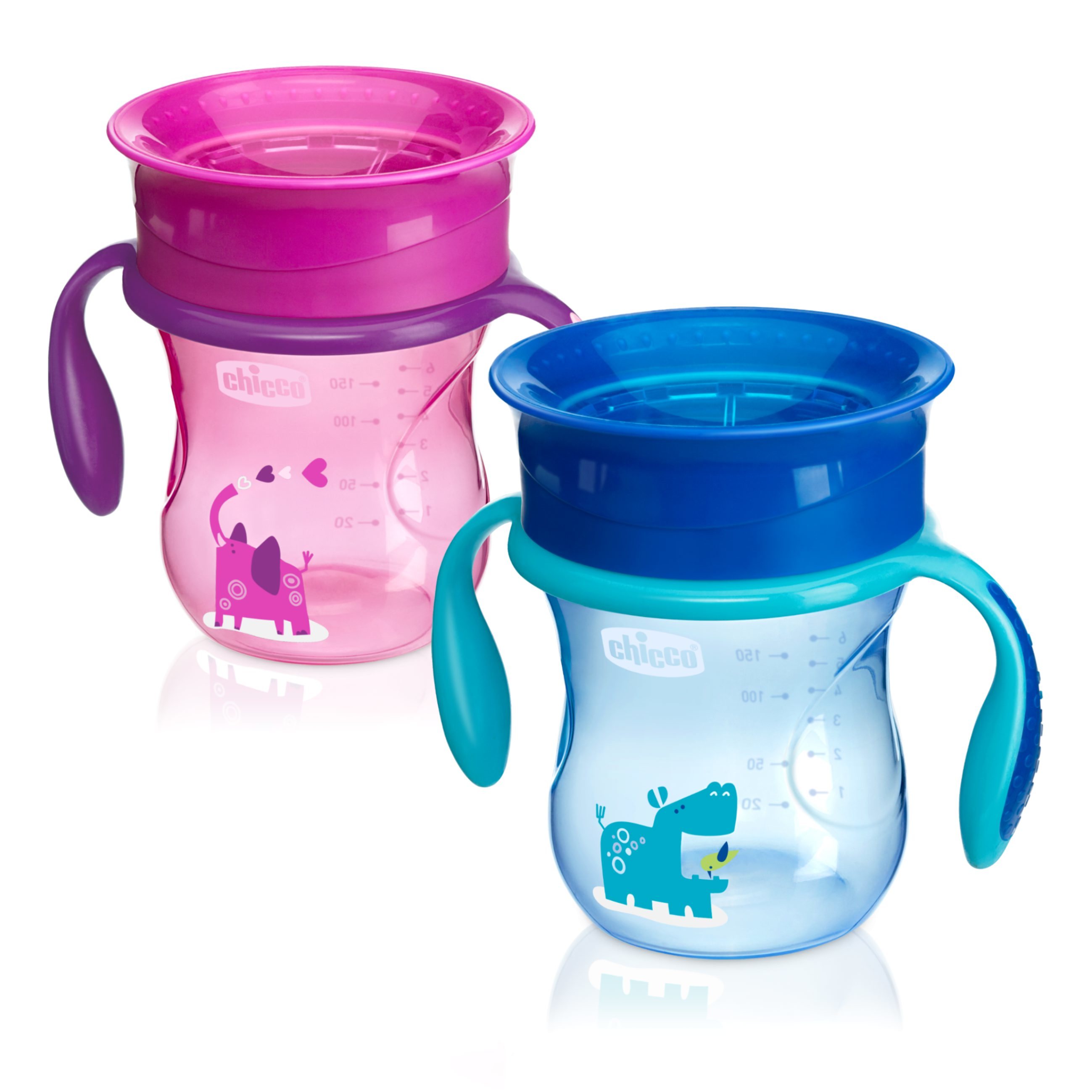 Поильник Chicco Perfect Cup носик 360 266мл с 12месяцев Розовый - фото 9