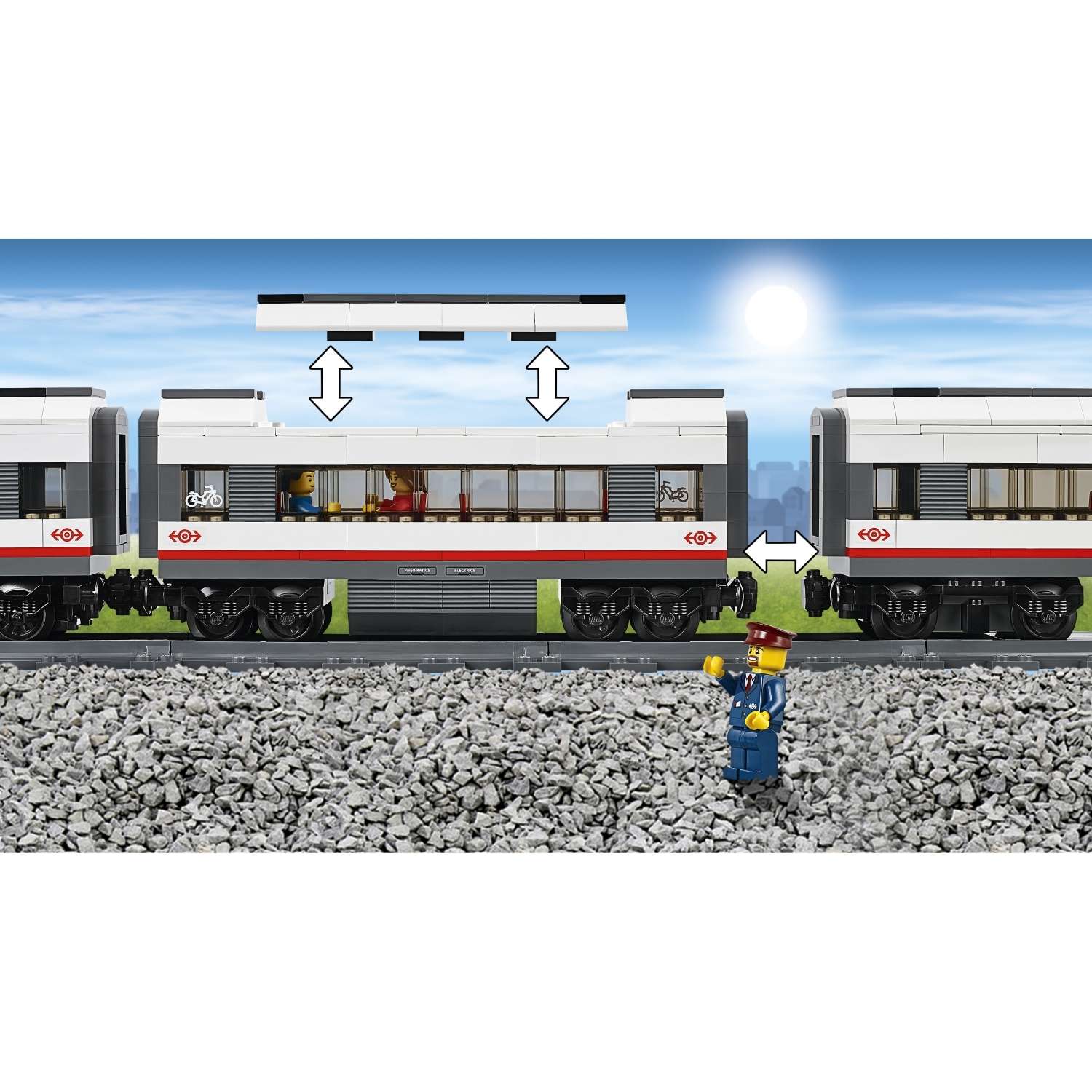 Конструктор LEGO City Trains Скоростной пассажирский поезд (60051) - фото 9