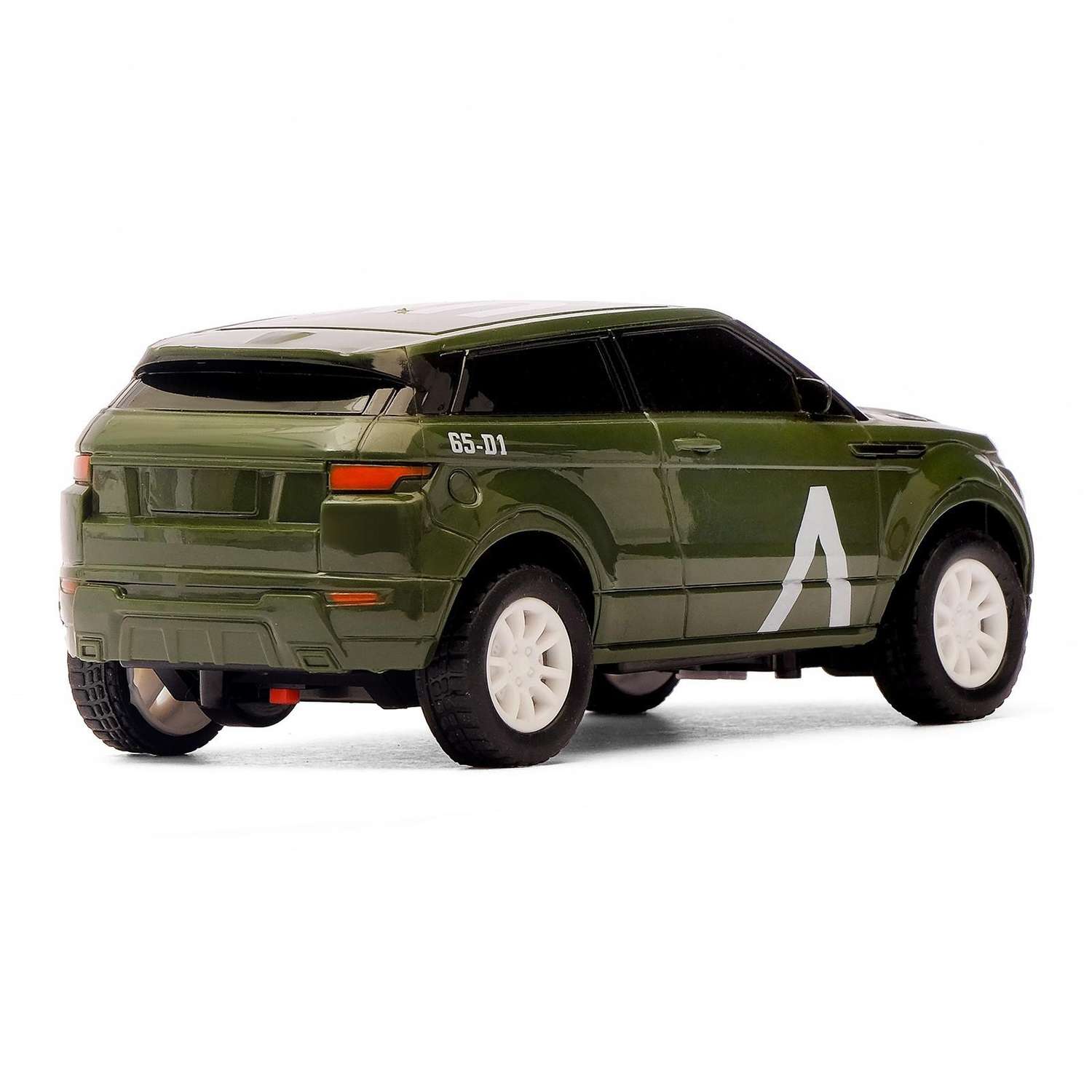 Машина Автоград радиоуправляемая «Армейский джип» работает от батареек цвет зелёный - фото 3
