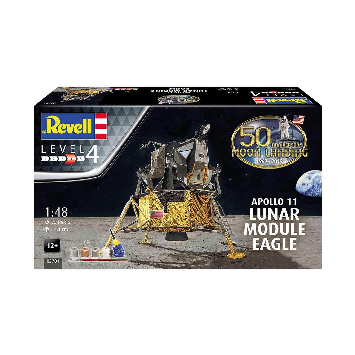 Модель для сборки Revell Подарочный набор Аполлон-11: Лунный модуль Орел 03701 - фото 1