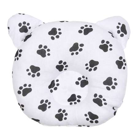 Подушка AmaroBaby анатомическая First Pillow Лапки черные