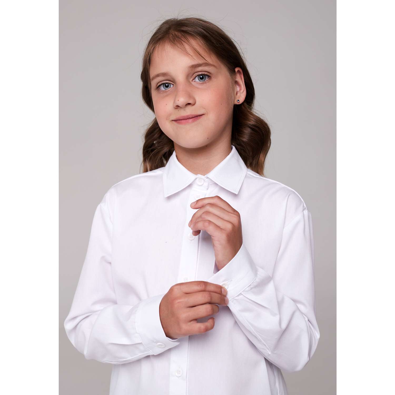 Рубашка IRINA EGOROVA RUB-Kids-Classic_белый - фото 3
