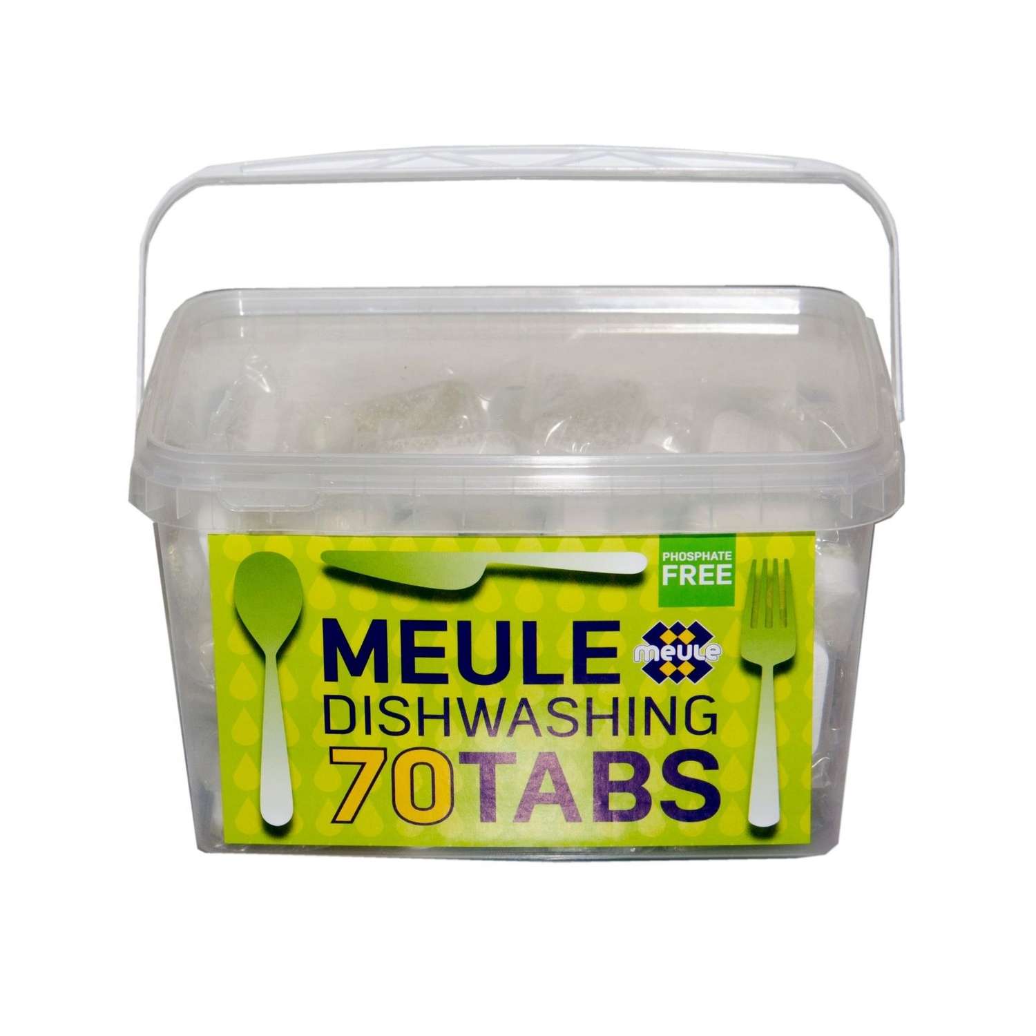 Таблетки для мытья посуды MEULE Phosphate Free в посудомоечной машине 70 шт - фото 1