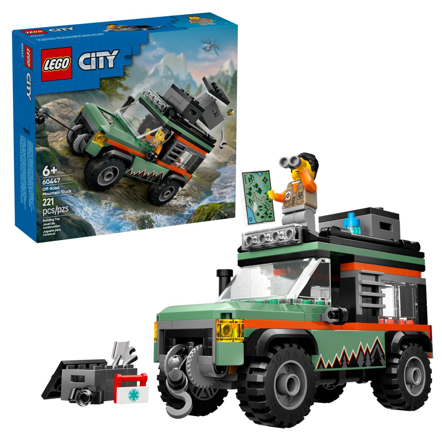 Конструктор детский LEGO City Джип-внедорожник - фото 1