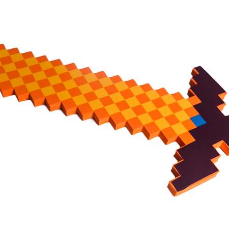 Игрушечное оружие Pixel Crew Меч 8Бит оранжевый пиксельный 75см