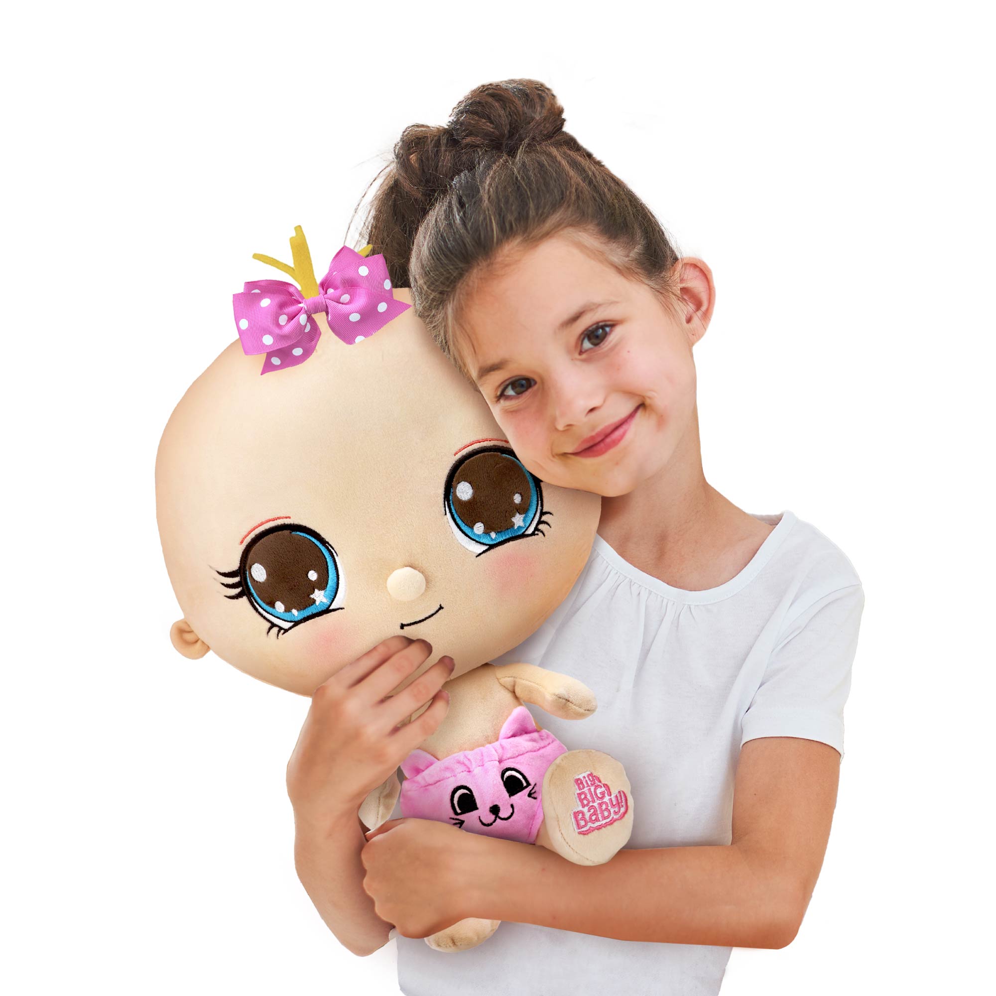 Игрушка сюрприз BIG BIG BABY Мягконабивная интерактивная кукла в шаре с аксессуарами - фото 3