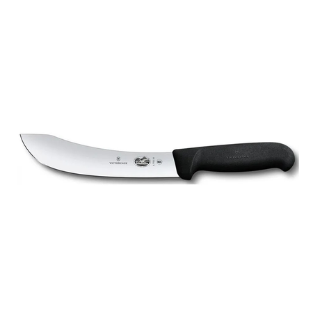 Нож кухонный Victorinox Skinning 5.7703.18 стальной разделочный лезвие 180 мм прямая заточка черный