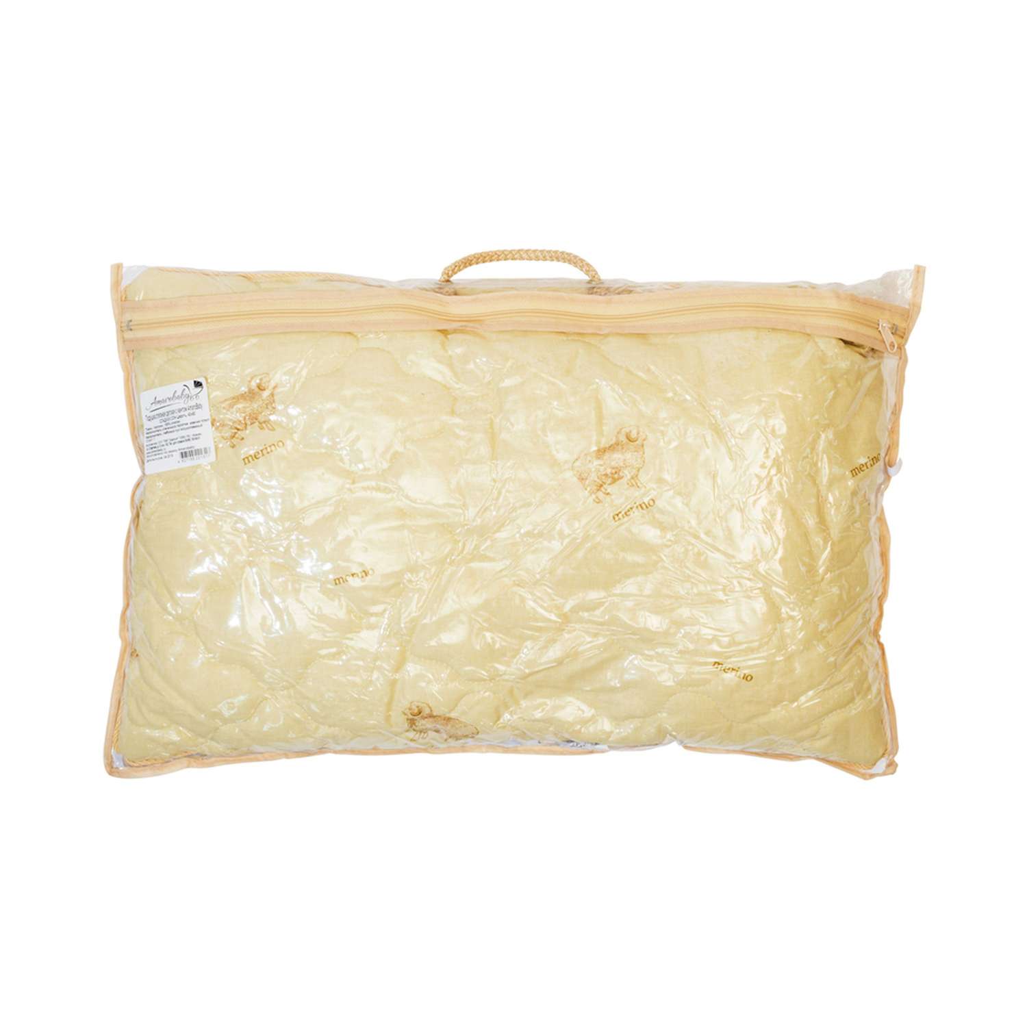 Подушка AmaroBaby стеганая детская с кантом сладкий сон Шерсть поплин 40х60 - фото 6