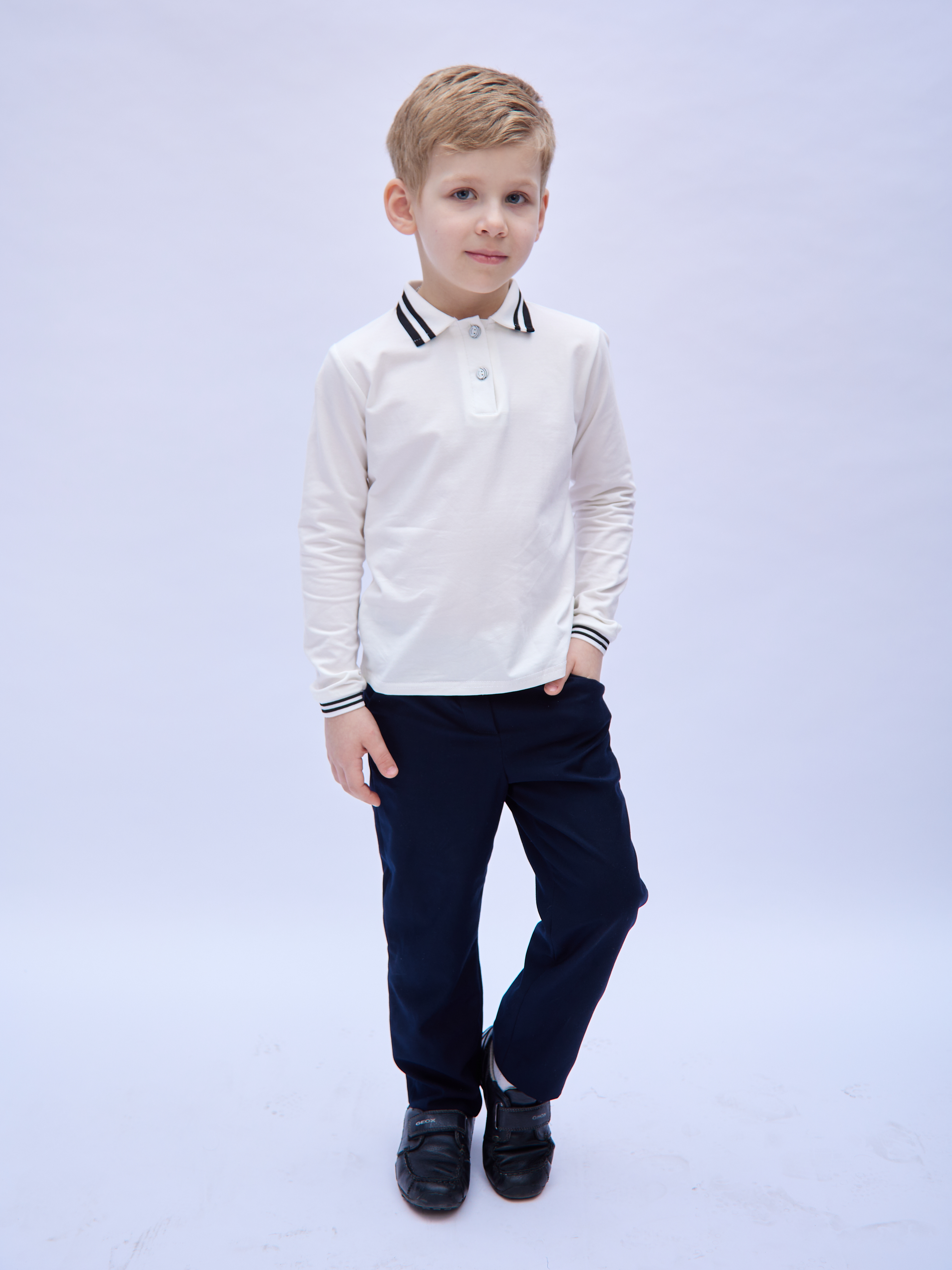 Рубашка Mil Art kids 1902201525POLO-BOY-WHITE - фото 5