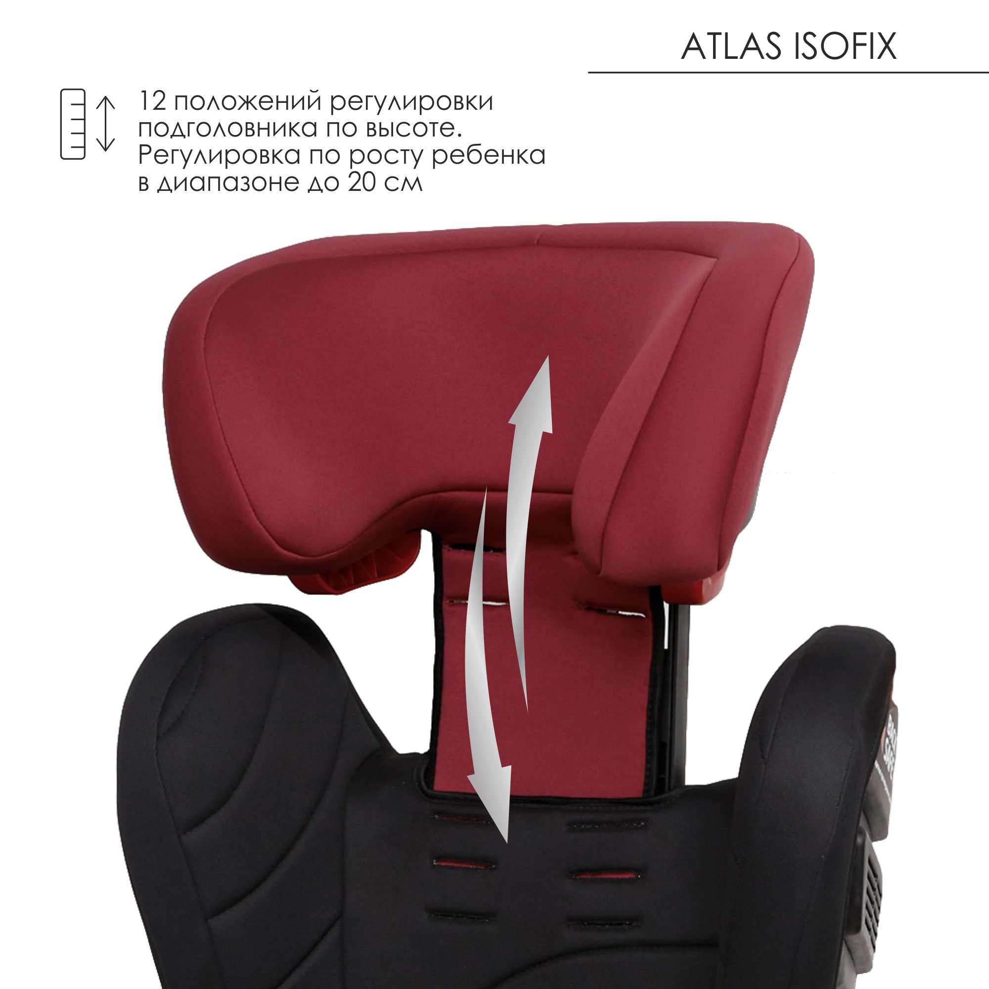 Автокресло Olsson Atlas Isofix Black-Red - фото 9