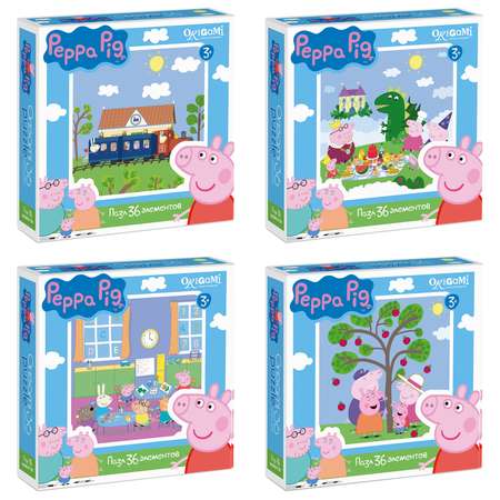 Пазлы ORIGAMI Peppa Pig 36 элементов в ассортименте