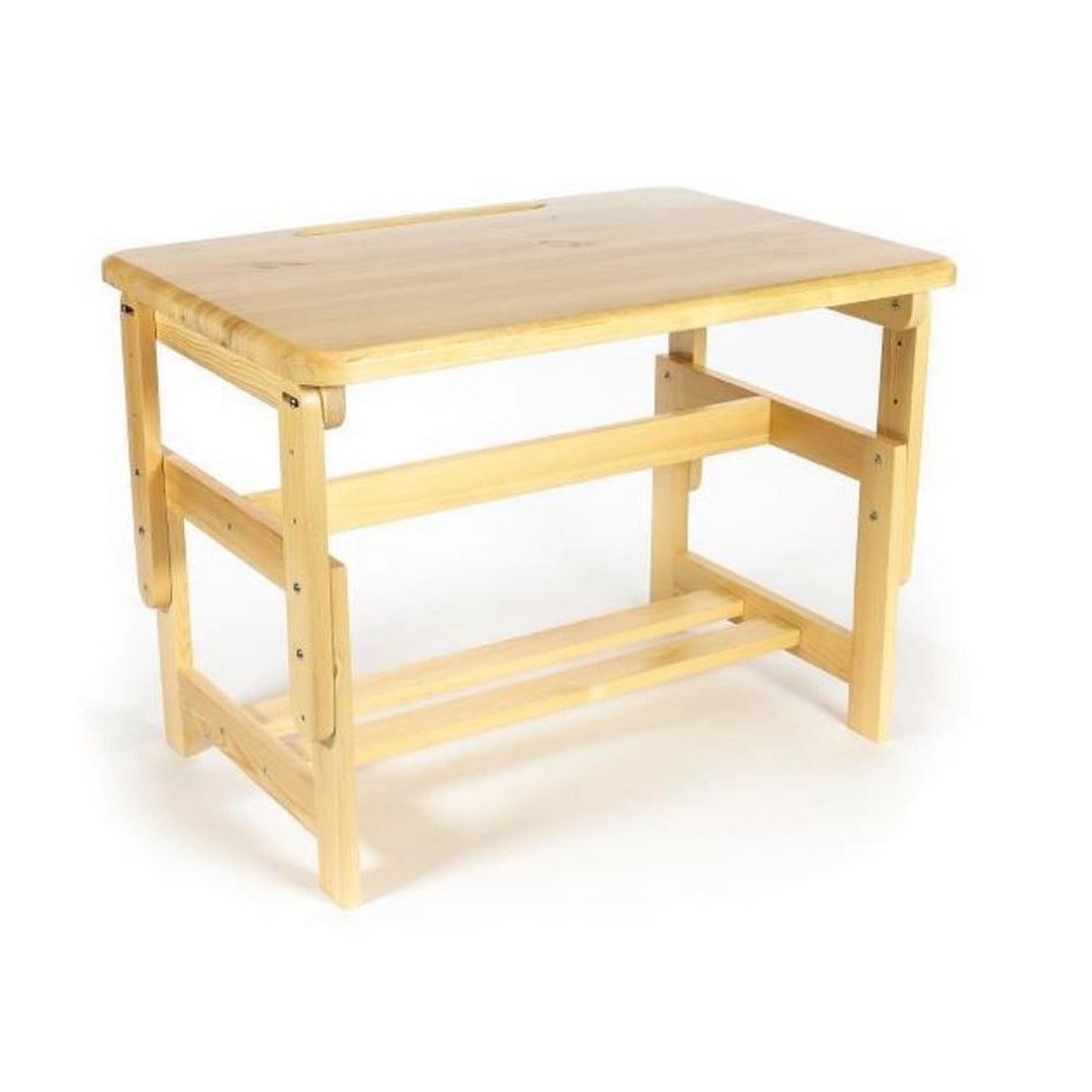 Набор Мебель для дошколят стол-парта со стулом регулируемый деревянный для детей от 1 до 4 лет - фото 3