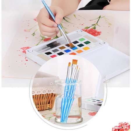 Кисть Classicolor 4 шт. (синтетика) в ассортименте