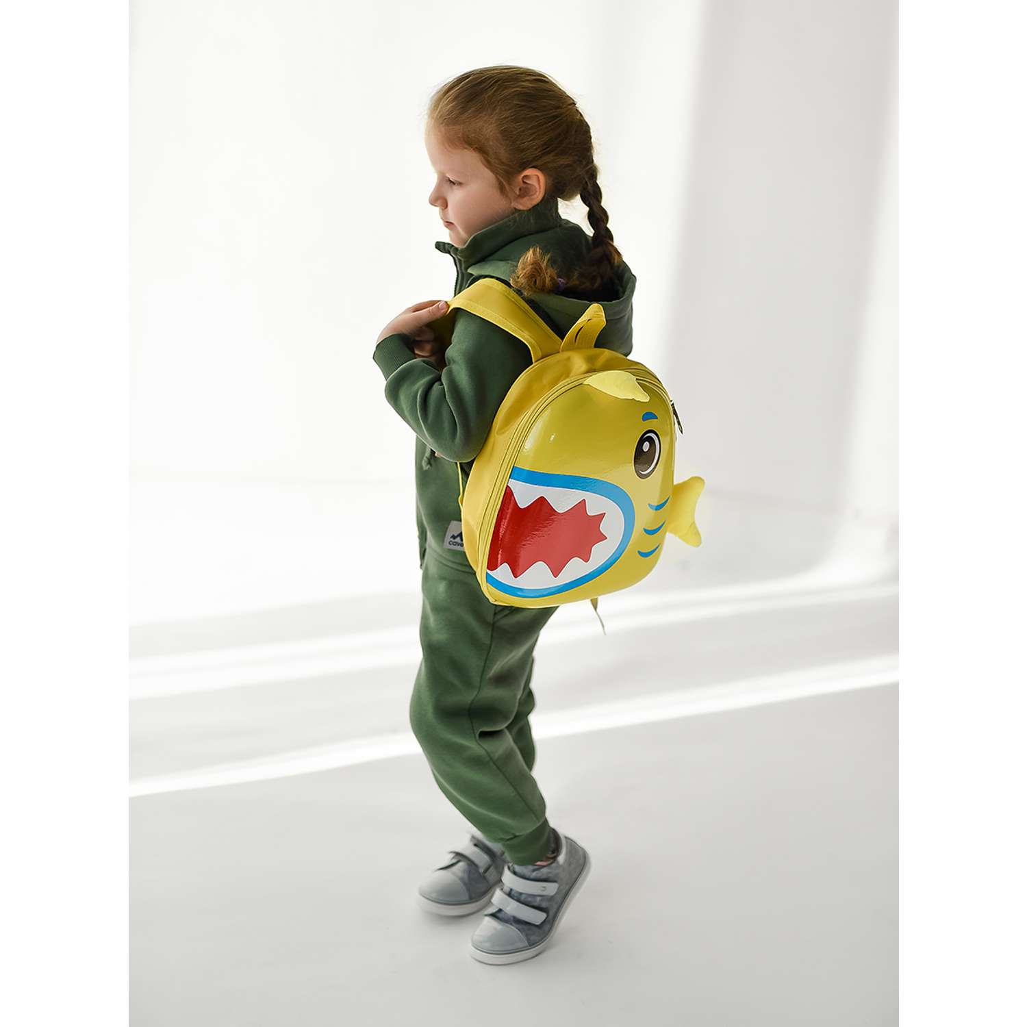 Дорожный комплект Акула LATS Чемодан ручная кладь + дошкольный рюкзак для детей - фото 8
