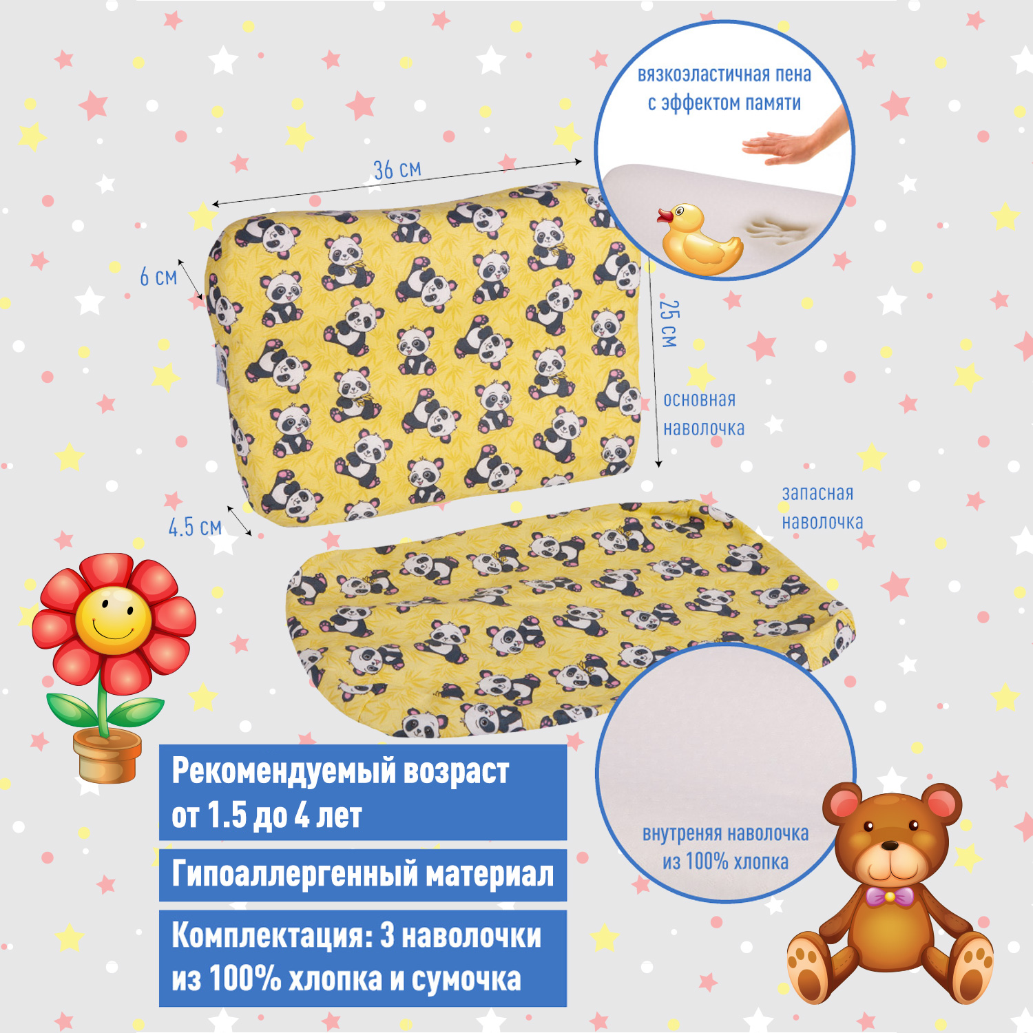 Подушка анатомическая MemorySleep Tiny Plus - фото 2