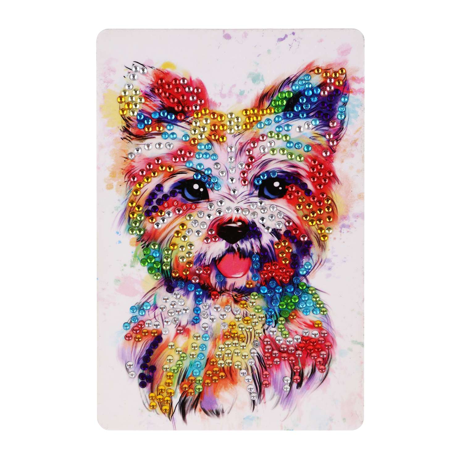 Алмазная мозаика Color Puppy Собачка 10*15 см подставка - фото 3