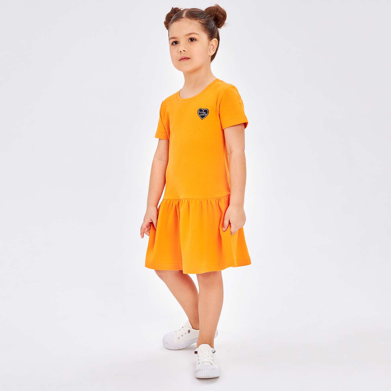 Платье Lucky Child 143-63/оранжевый/2-12 - фото 1