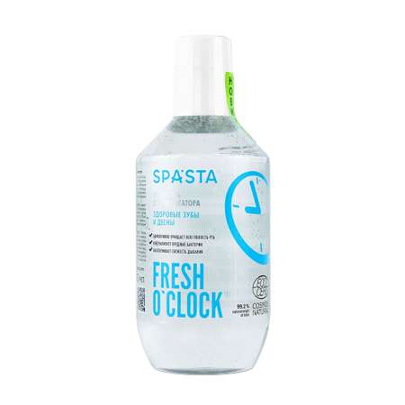 Жидкость для ирригатора Spasta Fresh o’clock Здоровые зубы и десны Ecocert 400 мл