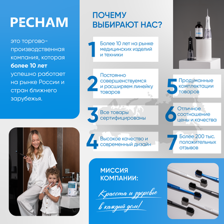 Сменные насадки PECHAM Ортодонтические PC-201 Тип А