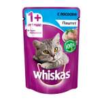 Корм влажный для кошек Whiskas 85г паштет с лососем пауч