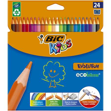 Карандаши цветные BIC Kids Kids Evolution 24цв