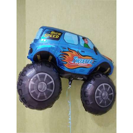 Воздушный шар Flexmetal фигура Машина синий 56х96 см