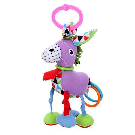 Подвесная игрушка-погремушка SHARKTOYS с вибрацией Ослик