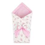 Конверт-одеяло Чудо-чадо для новорожденного на выписку «Времена года» мороженое/розовый