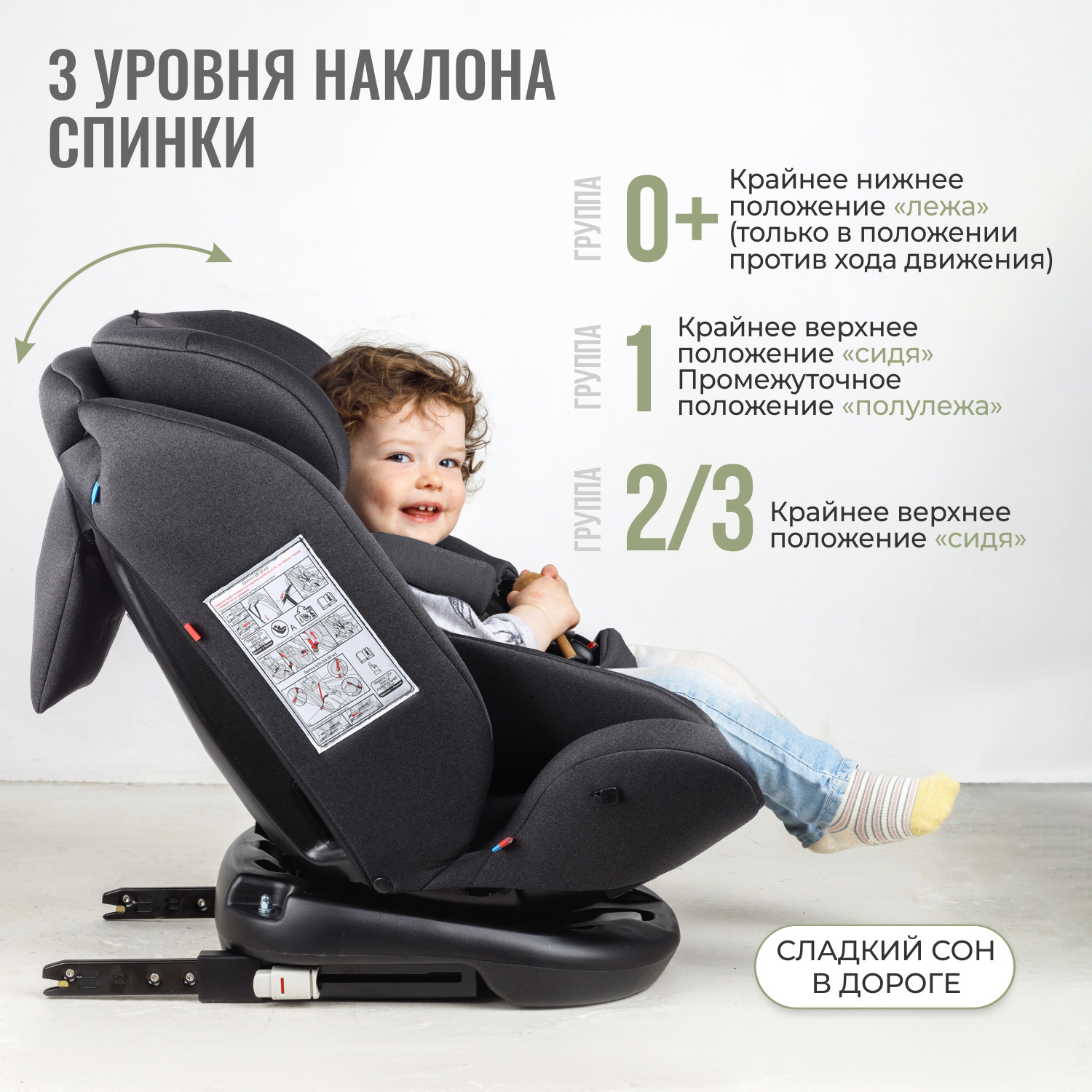 Детское автокресло SmartTravel Boss ISOFIX Dark grey - фото 6