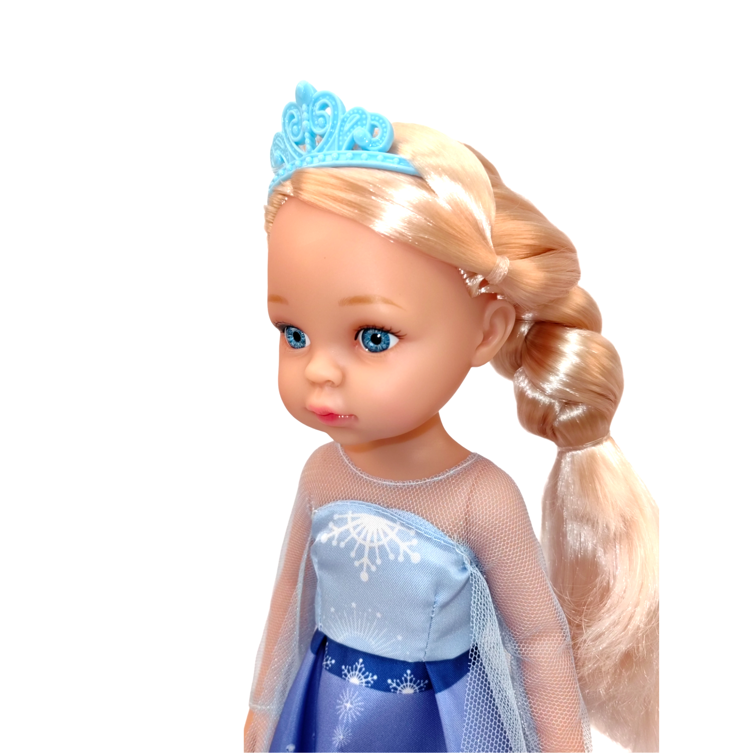 Кукла Эльза SHARKTOYS в платье с короной высота 32 см коллекция холодное сердце 22200012 - фото 3