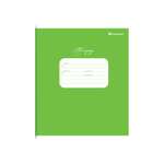 Тетрадь SCHOOLFORMAT 12 листов узкая линейка Зеленая мелованный картон ВД-лак