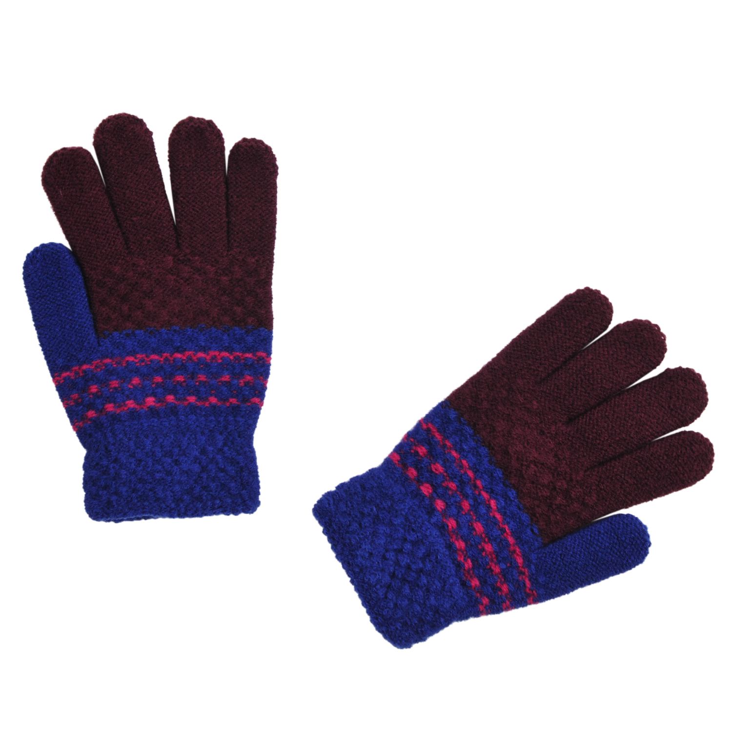 Перчатки S.gloves S 207-M бордовый - фото 2