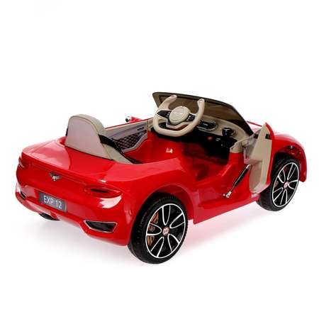Электромобиль Sima-Land Bentley EXP 12 Speed 6e Concept EVA колеса кожаное сидение цвет красный