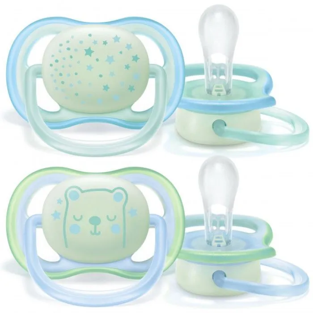 Пустышка Philips Avent ultra air SCF376/10 с футляром для хранения и стерилизации 2 шт. - фото 1