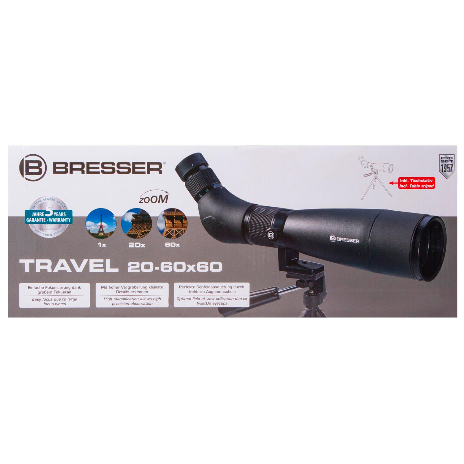 Зрительная труба Bresser Travel 20–60x60 - фото 13