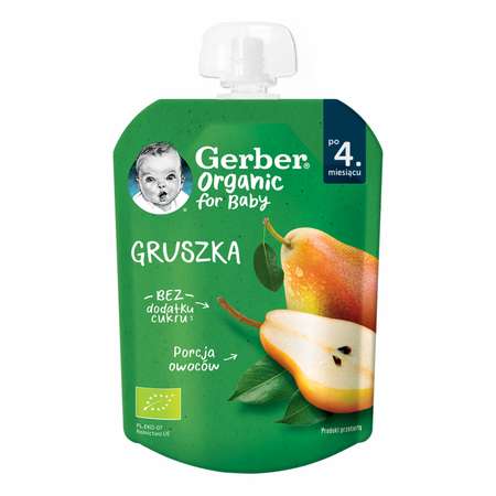 Пюре фруктовое Gerber Organic из груши 80г с 4месяцев