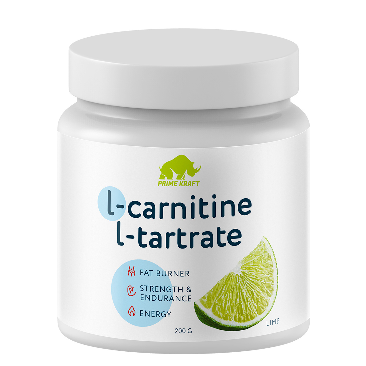 Коктейль L-Carnitine L-Tartale Prime Kraft лайм 200г - фото 1